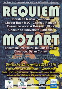 Requiem de Mozart Dimanche 22 novembre, Vendôme, église de la Madeleine 2 REQUIEM-Vendome